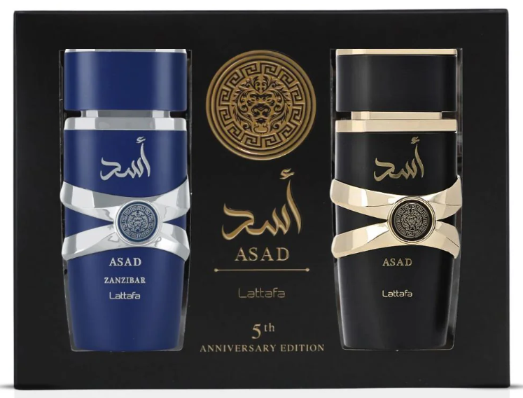 Lattafa Asad 5th Anniversary 2 Pcs Set Asad & Zanzibar Men