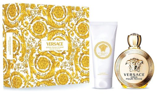 Versace Eros Pour Femme Women's 2-Piece Set | 3.4 oz EDP, 5 oz Body Lotion
